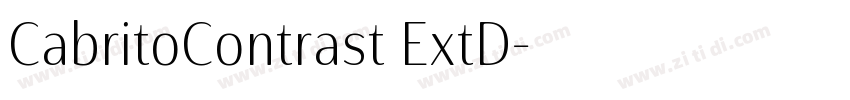 CabritoContrast ExtD字体转换